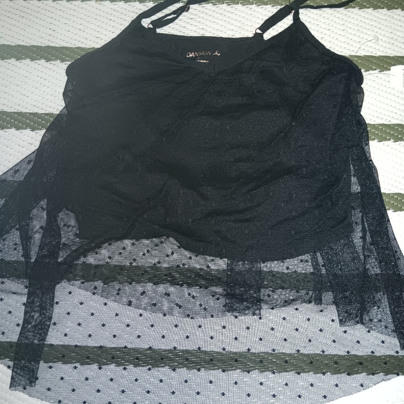 NWT mesh layered Danskin Dance Small tank - Picture 1 of 5
